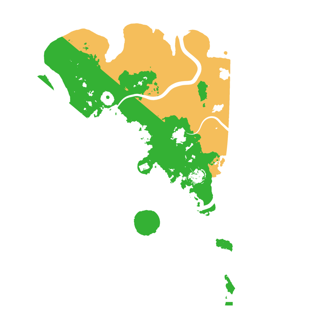 Biome Rust Map: Procedural Map, Size: 3500, Seed: 1367702243