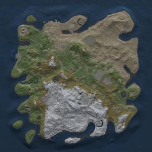 Thumbnail Rust Map: Procedural Map, Size: 3750, Seed: 174382377, 16 Monuments