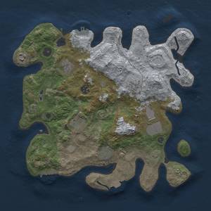 Thumbnail Rust Map: Procedural Map, Size: 3500, Seed: 1066100940, 15 Monuments