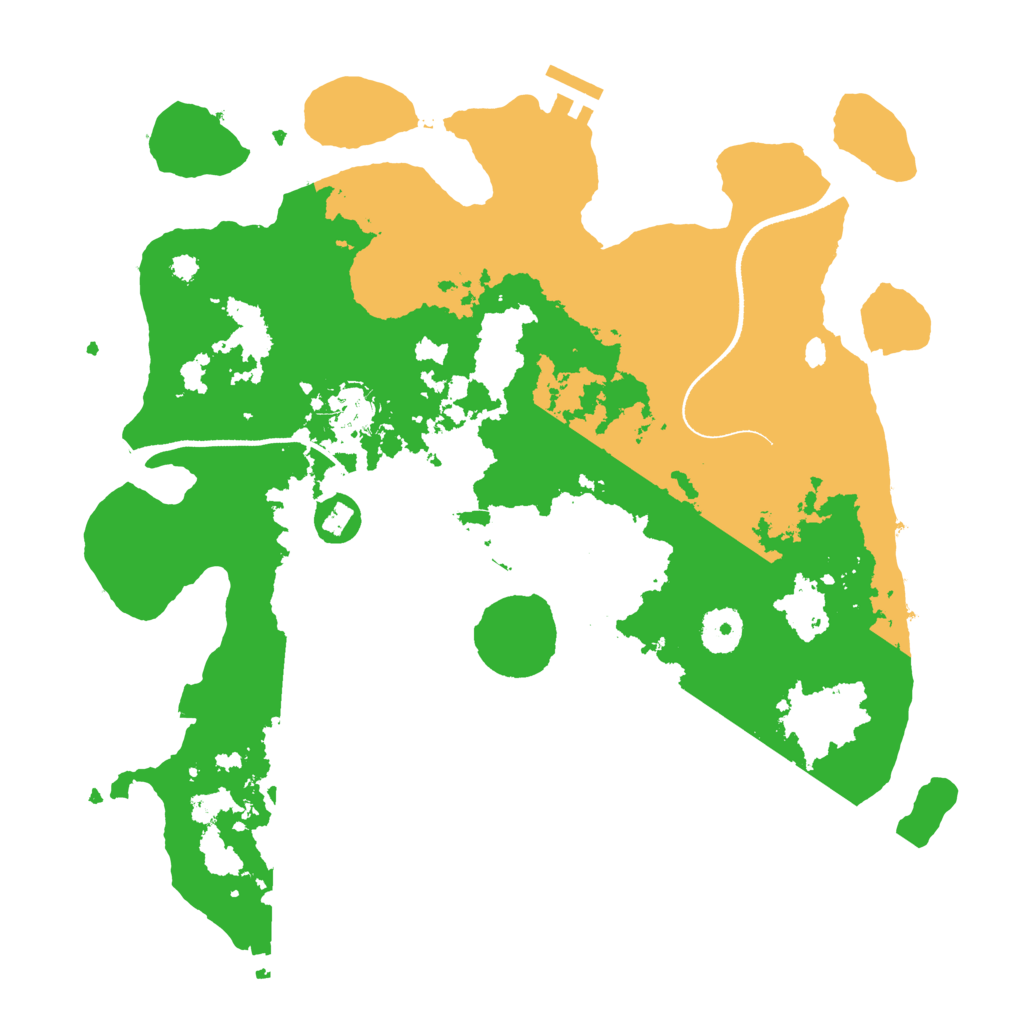Biome Rust Map: Procedural Map, Size: 3500, Seed: 1014946694
