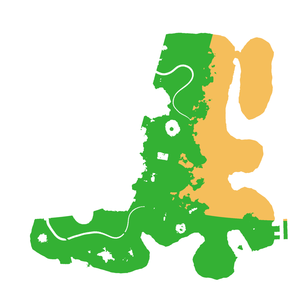 Biome Rust Map: Procedural Map, Size: 3000, Seed: 75195