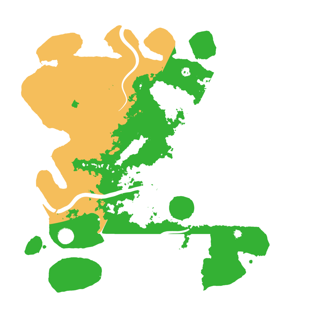 Biome Rust Map: Procedural Map, Size: 3500, Seed: 1045477