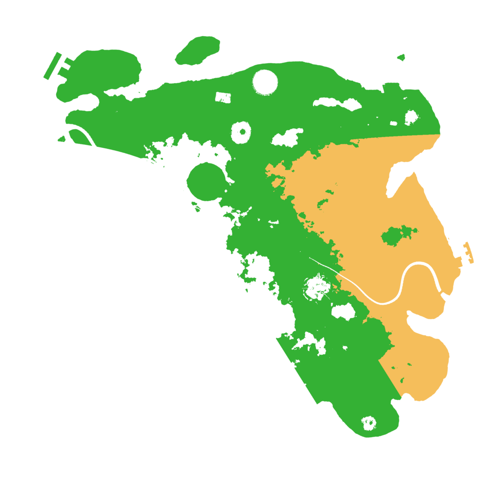 Biome Rust Map: Procedural Map, Size: 3500, Seed: 169630084