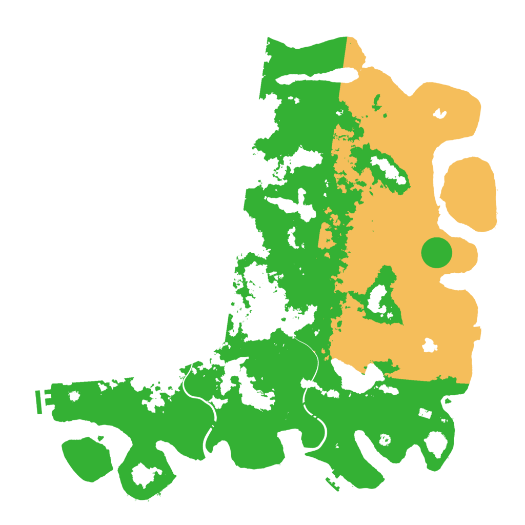 Biome Rust Map: Procedural Map, Size: 4500, Seed: 1627048999