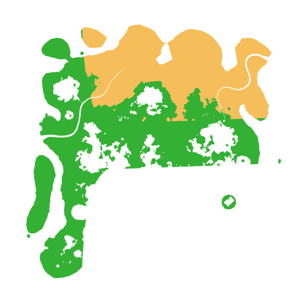 Biome Rust Map: Procedural Map, Size: 3500, Seed: 403799553