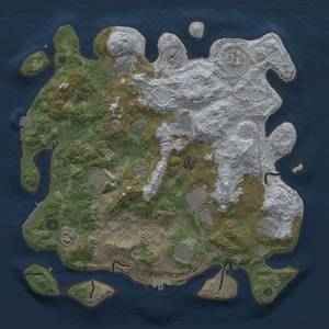 Thumbnail Rust Map: Procedural Map, Size: 4000, Seed: 59806017, 18 Monuments
