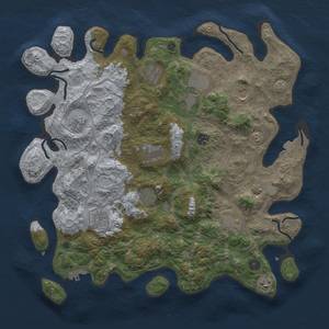 Thumbnail Rust Map: Procedural Map, Size: 4250, Seed: 234317161, 18 Monuments