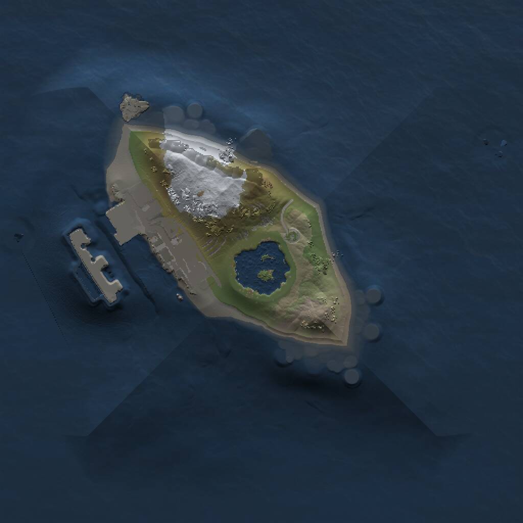 Rust Map: Procedural Map, Size: 1000, Seed: 1259755965, 2 Monuments