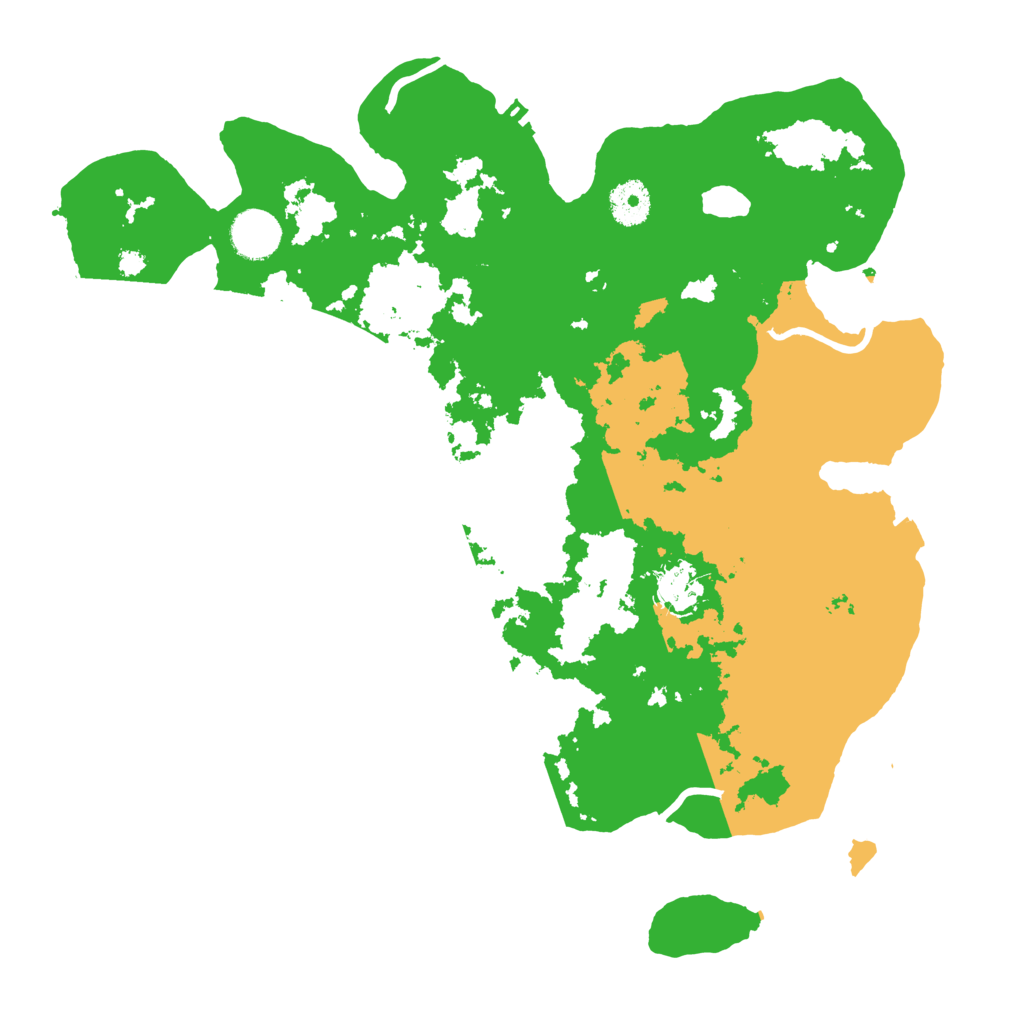 Biome Rust Map: Procedural Map, Size: 3600, Seed: 535469974