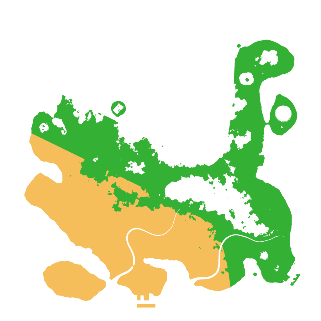 Biome Rust Map: Procedural Map, Size: 3500, Seed: 1636518193