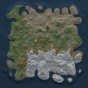 Thumbnail Rust Map: Procedural Map, Size: 4500, Seed: 2146383647, 19 Monuments