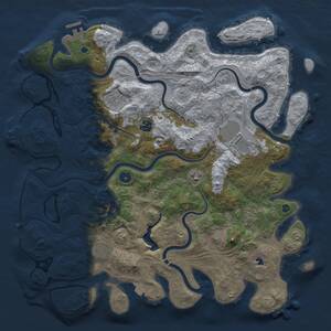 Thumbnail Rust Map: Procedural Map, Size: 4250, Seed: 1797430143, 13 Monuments