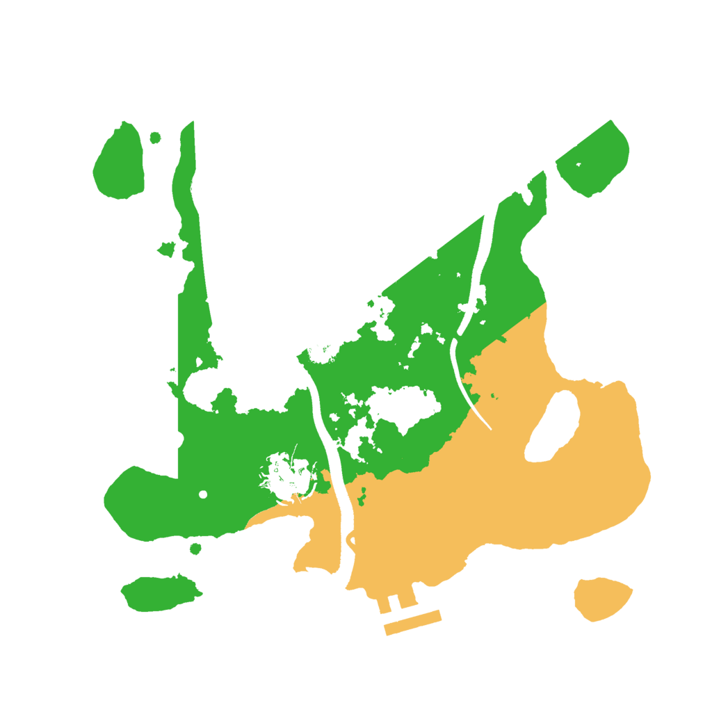 Biome Rust Map: Procedural Map, Size: 2500, Seed: 29275496