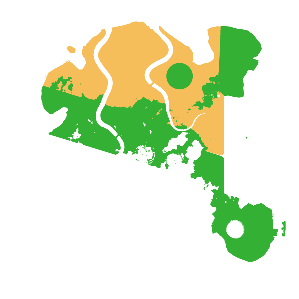 Biome Rust Map: Procedural Map, Size: 3000, Seed: 933400625