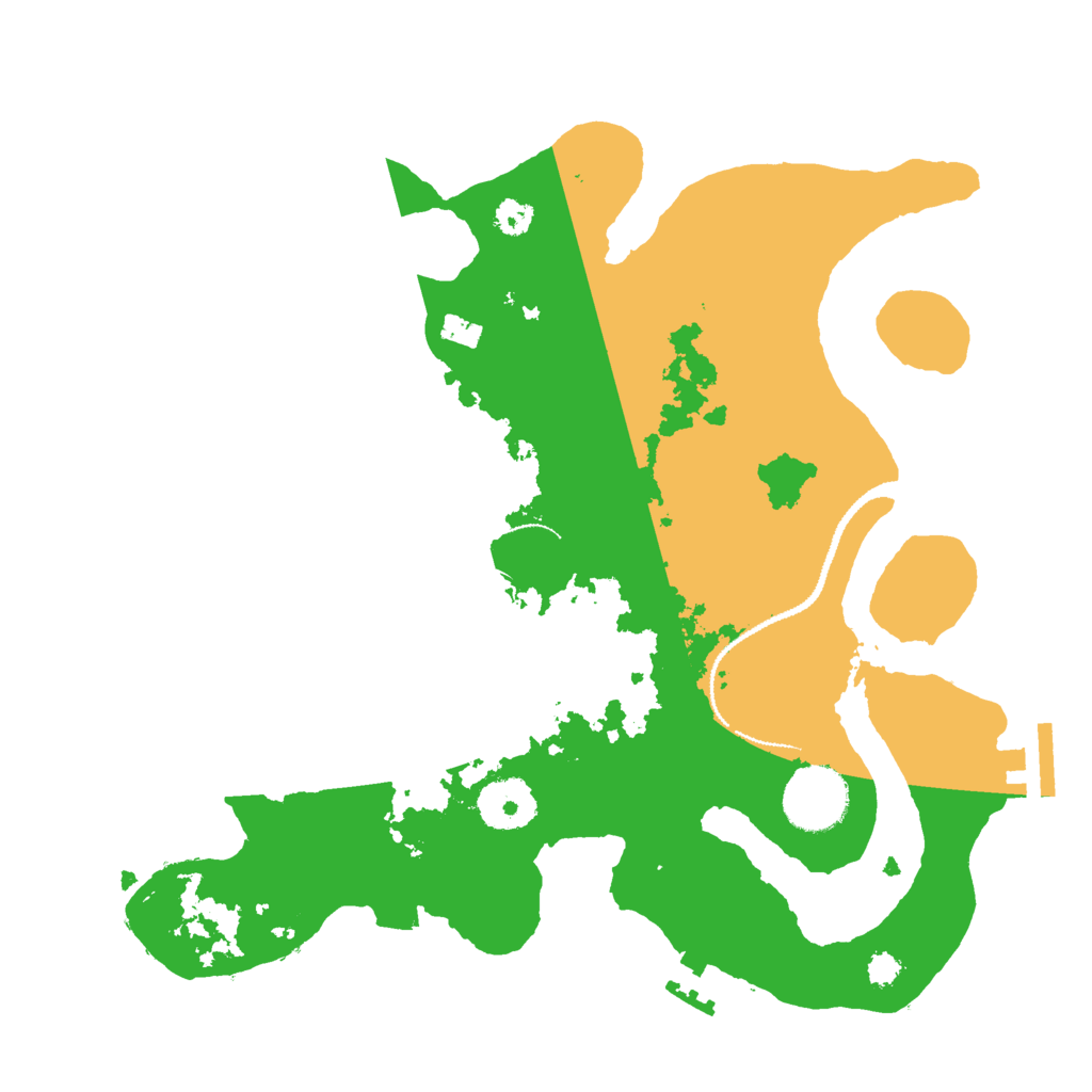 Biome Rust Map: Procedural Map, Size: 3000, Seed: 26261