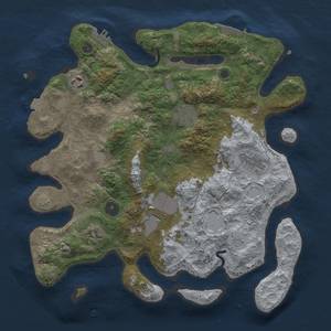 Thumbnail Rust Map: Procedural Map, Size: 3500, Seed: 2007732656, 13 Monuments