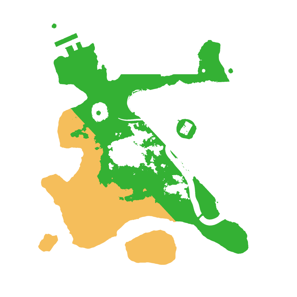 Biome Rust Map: Procedural Map, Size: 2500, Seed: 1245749489