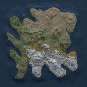 Thumbnail Rust Map: Procedural Map, Size: 3000, Seed: 1281909566, 14 Monuments