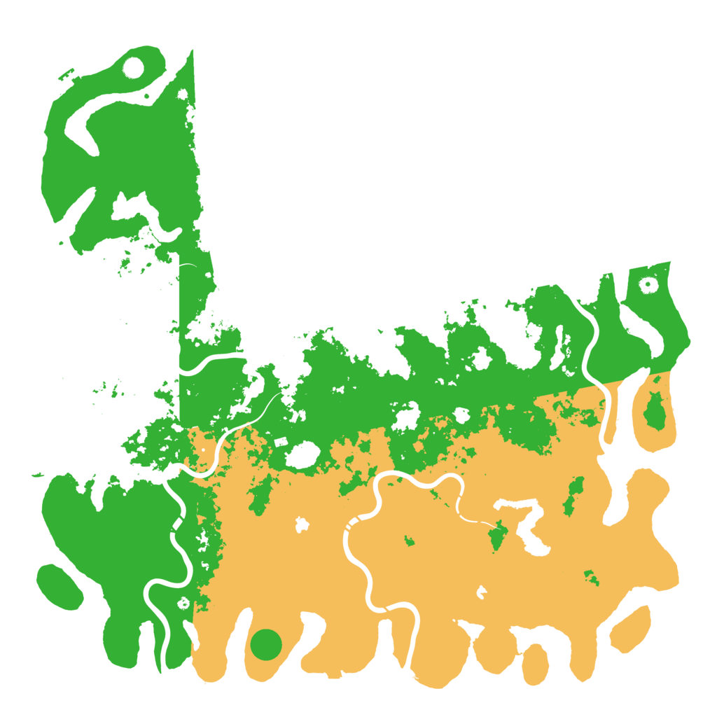 Biome Rust Map: Procedural Map, Size: 6000, Seed: 13712