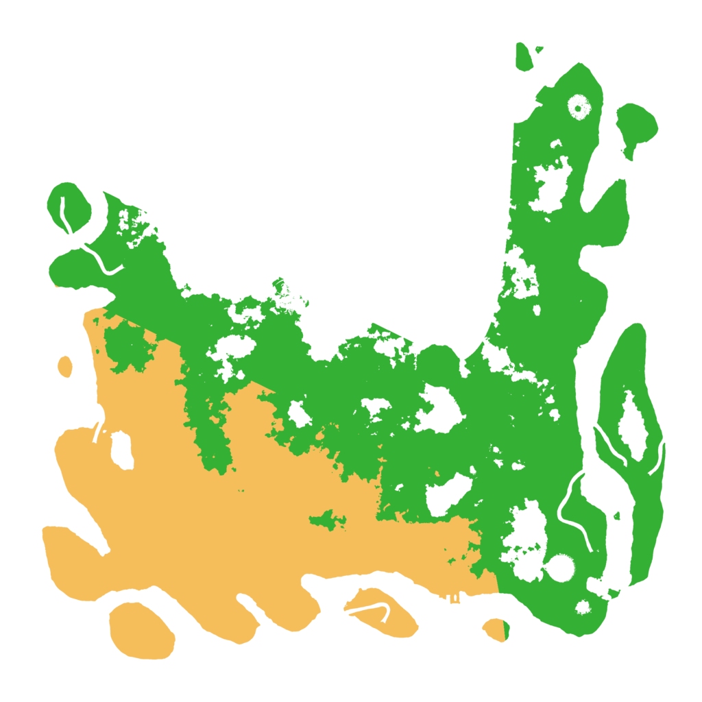 Biome Rust Map: Procedural Map, Size: 4500, Seed: 57154974