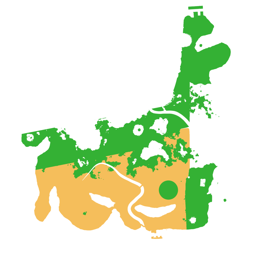 Biome Rust Map: Procedural Map, Size: 3500, Seed: 2112003