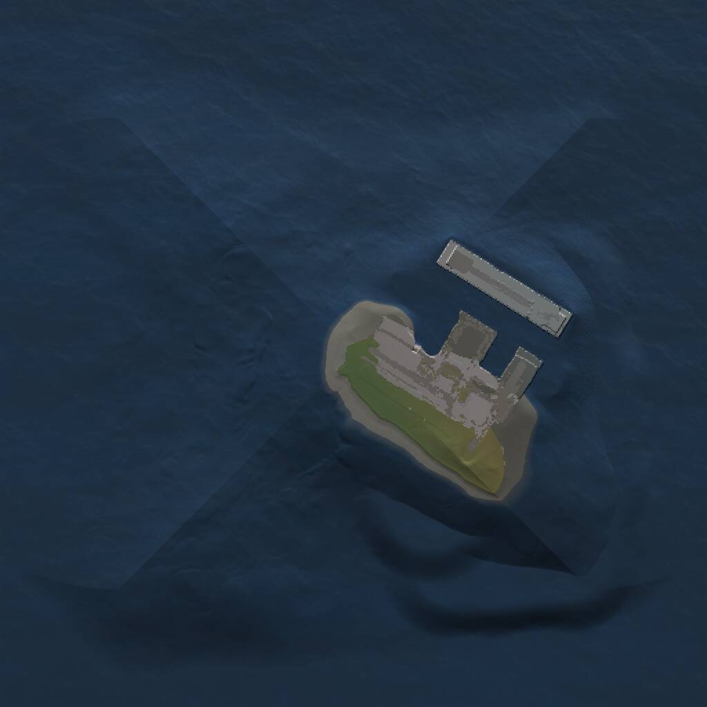 Rust Map: Procedural Map, Size: 1000, Seed: 42144, 2 Monuments