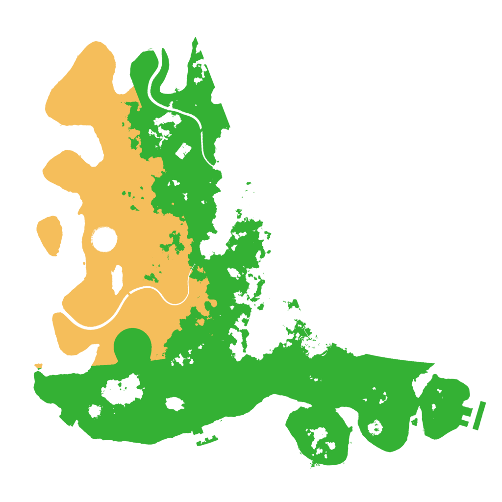 Biome Rust Map: Procedural Map, Size: 3500, Seed: 2139431315