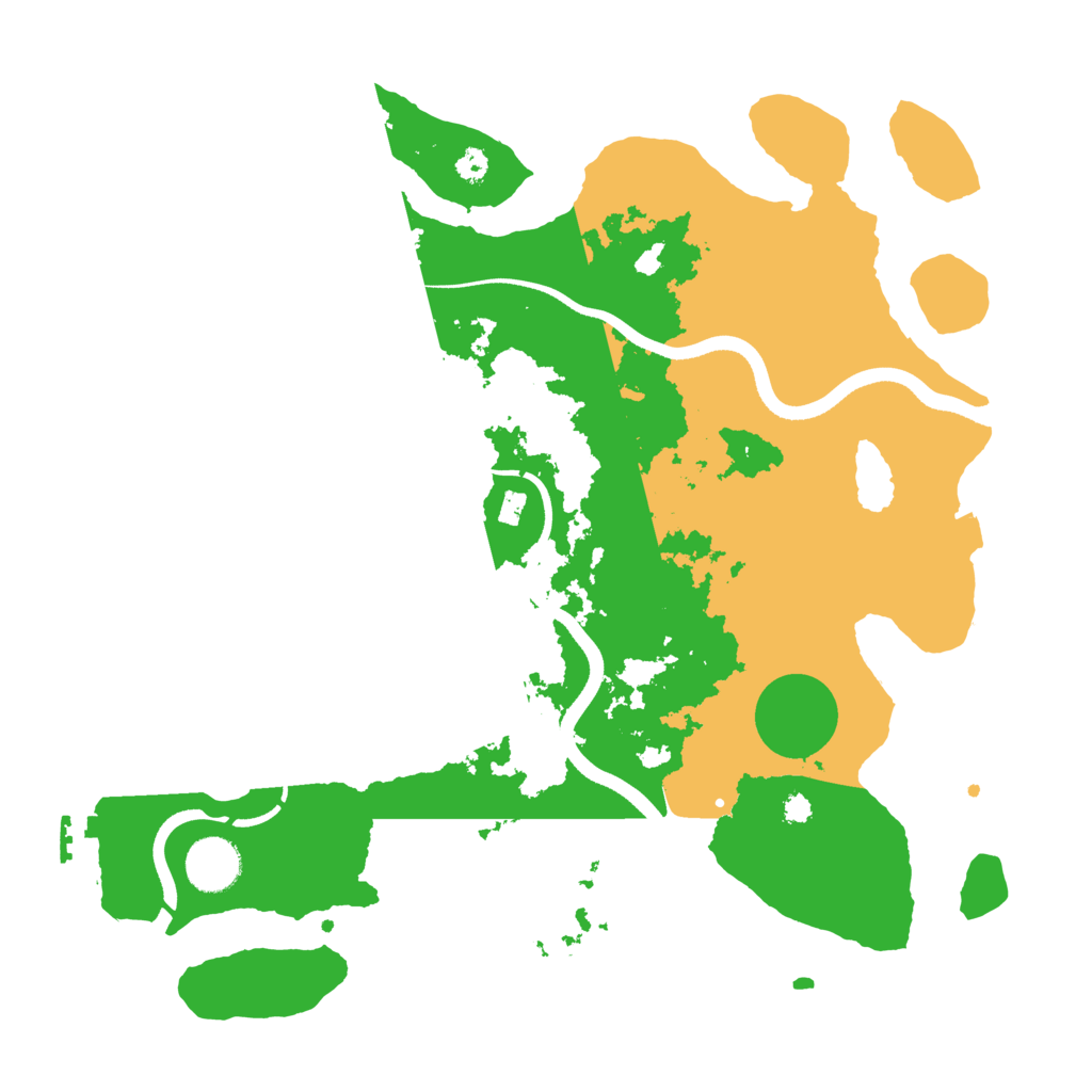 Biome Rust Map: Procedural Map, Size: 3500, Seed: 629225877