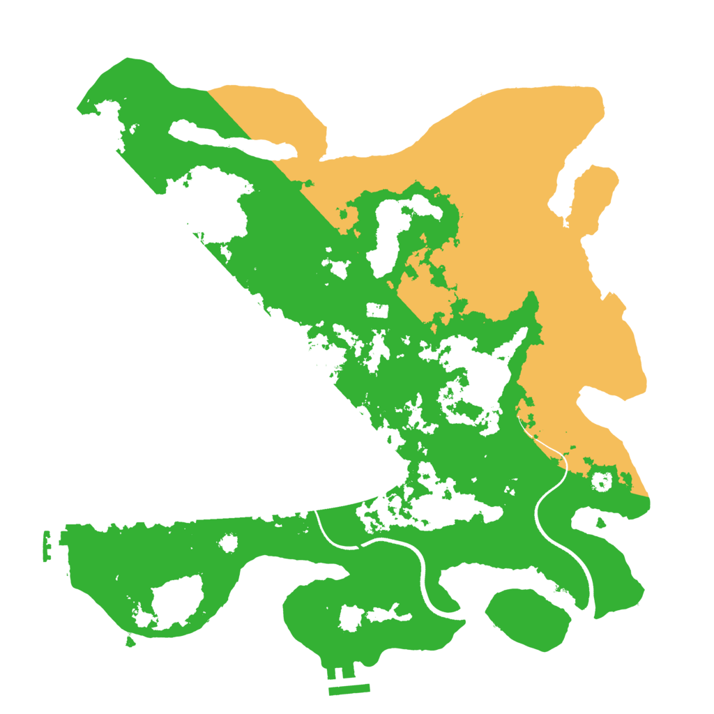 Biome Rust Map: Procedural Map, Size: 3500, Seed: 1113743512
