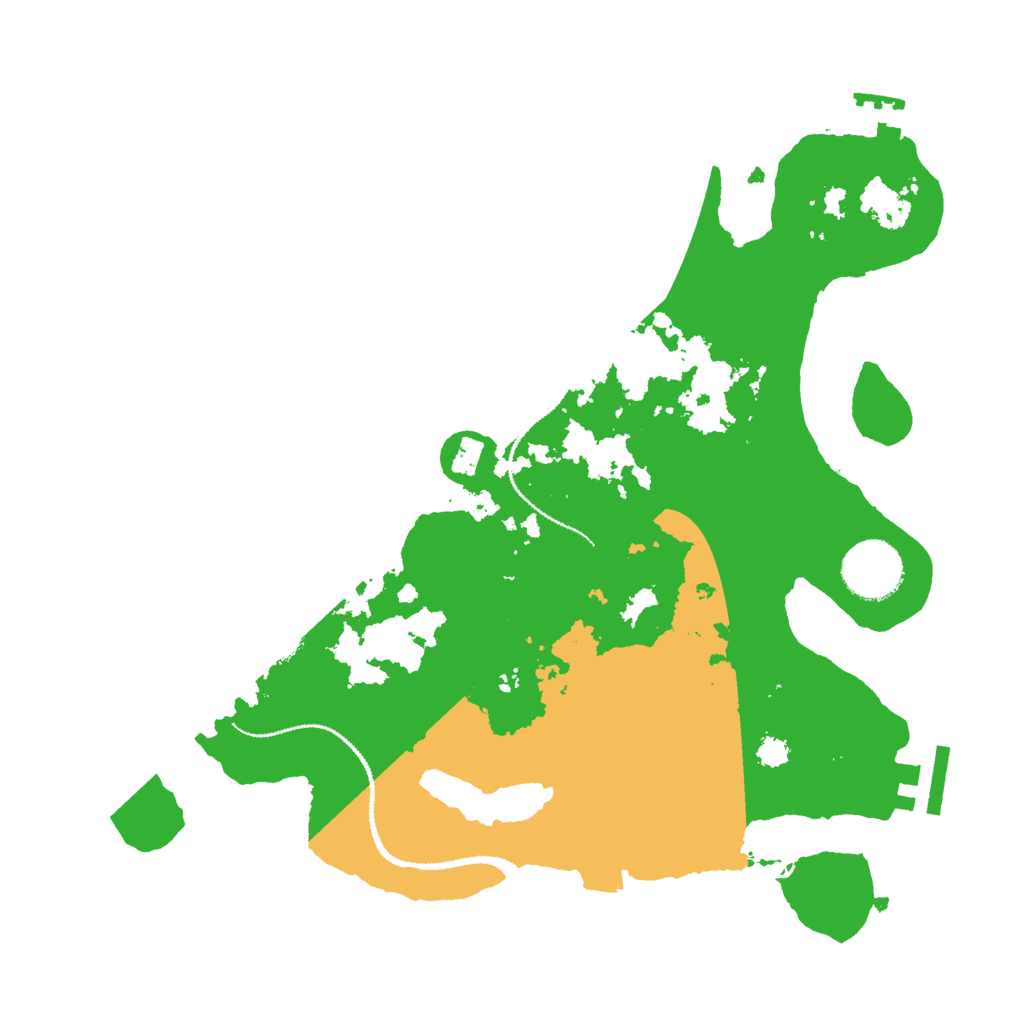 Biome Rust Map: Procedural Map, Size: 3000, Seed: 508575548