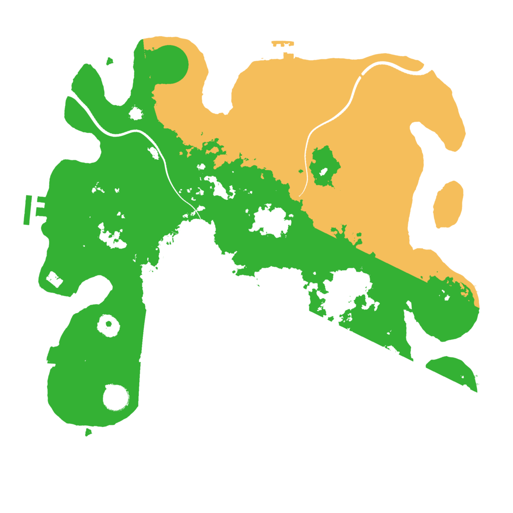 Biome Rust Map: Procedural Map, Size: 3500, Seed: 1320437763