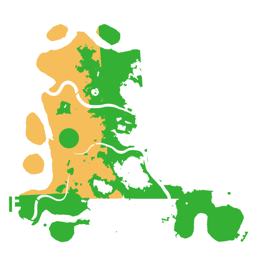 Biome Rust Map: Procedural Map, Size: 3500, Seed: 99096256
