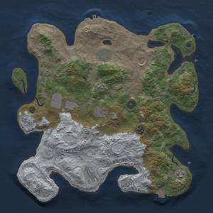 Thumbnail Rust Map: Procedural Map, Size: 3678, Seed: 2147483647, 16 Monuments