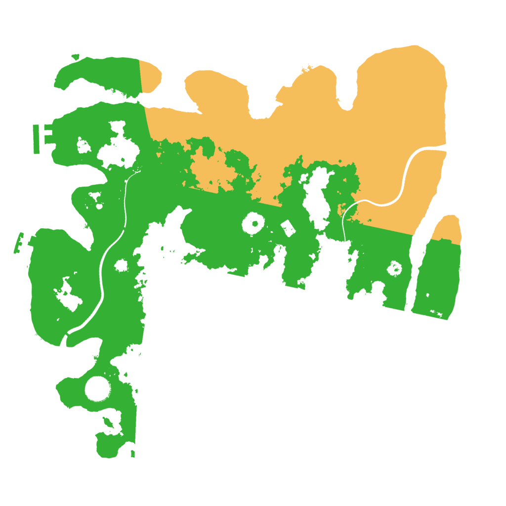 Biome Rust Map: Procedural Map, Size: 3500, Seed: 685794957