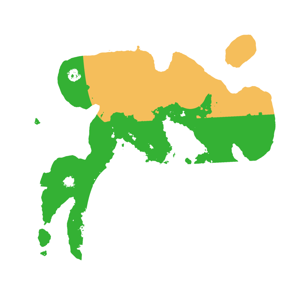 Biome Rust Map: Procedural Map, Size: 2500, Seed: 55000