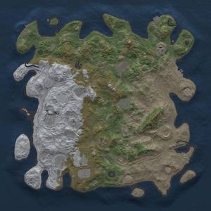 Thumbnail Rust Map: Procedural Map, Size: 4250, Seed: 263481083, 19 Monuments