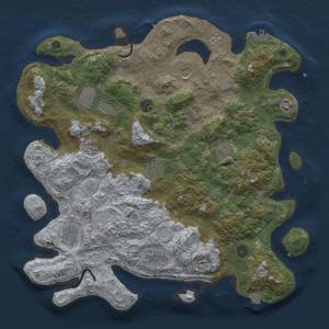 Thumbnail Rust Map: Procedural Map, Size: 4200, Seed: 464563346, 18 Monuments