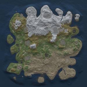 Thumbnail Rust Map: Procedural Map, Size: 3700, Seed: 117052714, 16 Monuments