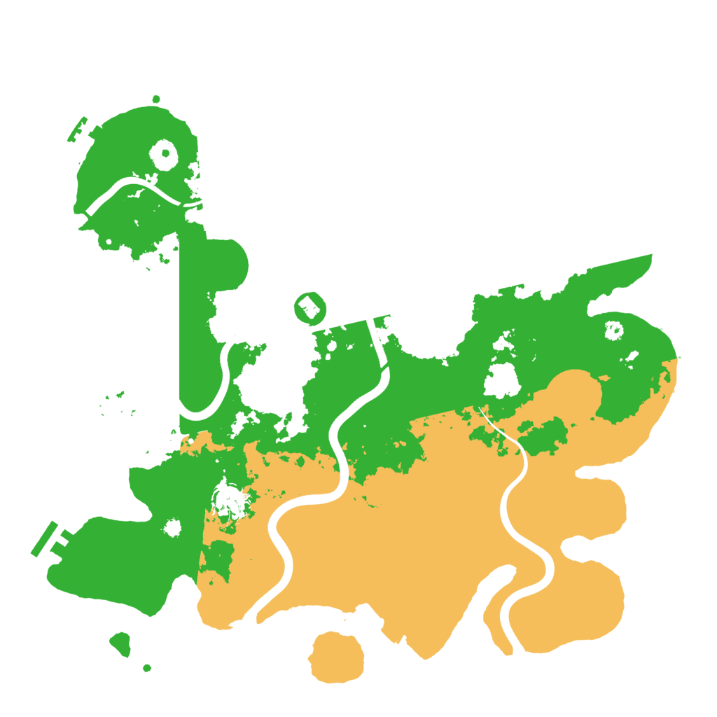 Biome Rust Map: Procedural Map, Size: 3700, Seed: 117052714