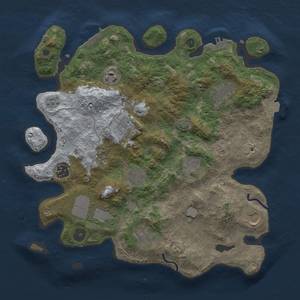 Thumbnail Rust Map: Procedural Map, Size: 3500, Seed: 380299568, 18 Monuments