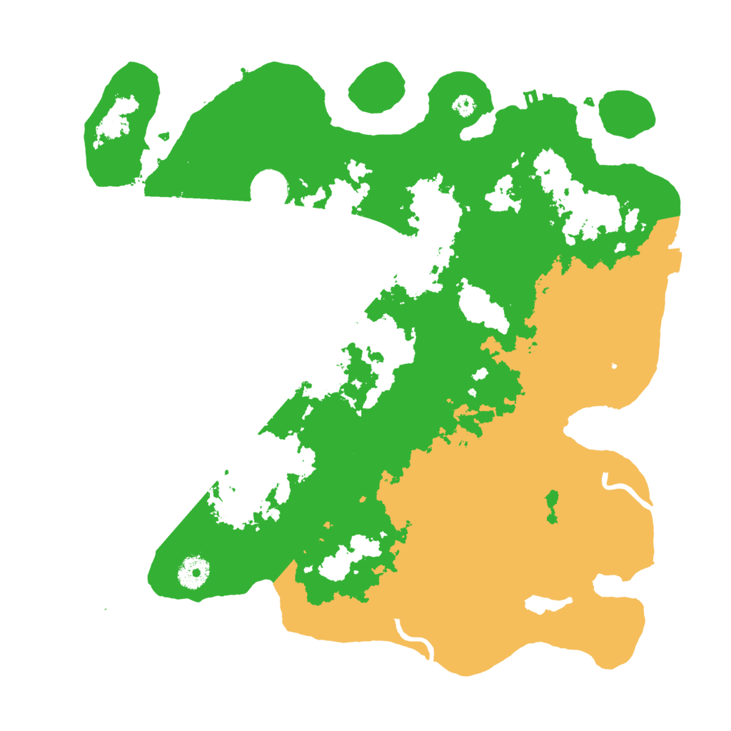 Biome Rust Map: Procedural Map, Size: 3500, Seed: 380299568