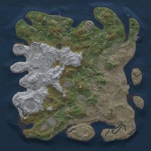 Thumbnail Rust Map: Procedural Map, Size: 4250, Seed: 88419801, 19 Monuments