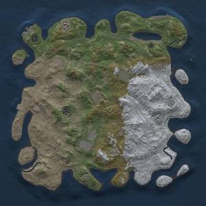 Thumbnail Rust Map: Procedural Map, Size: 4250, Seed: 4689217, 18 Monuments