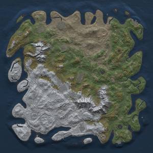 Thumbnail Rust Map: Procedural Map, Size: 5000, Seed: 1846281225, 19 Monuments