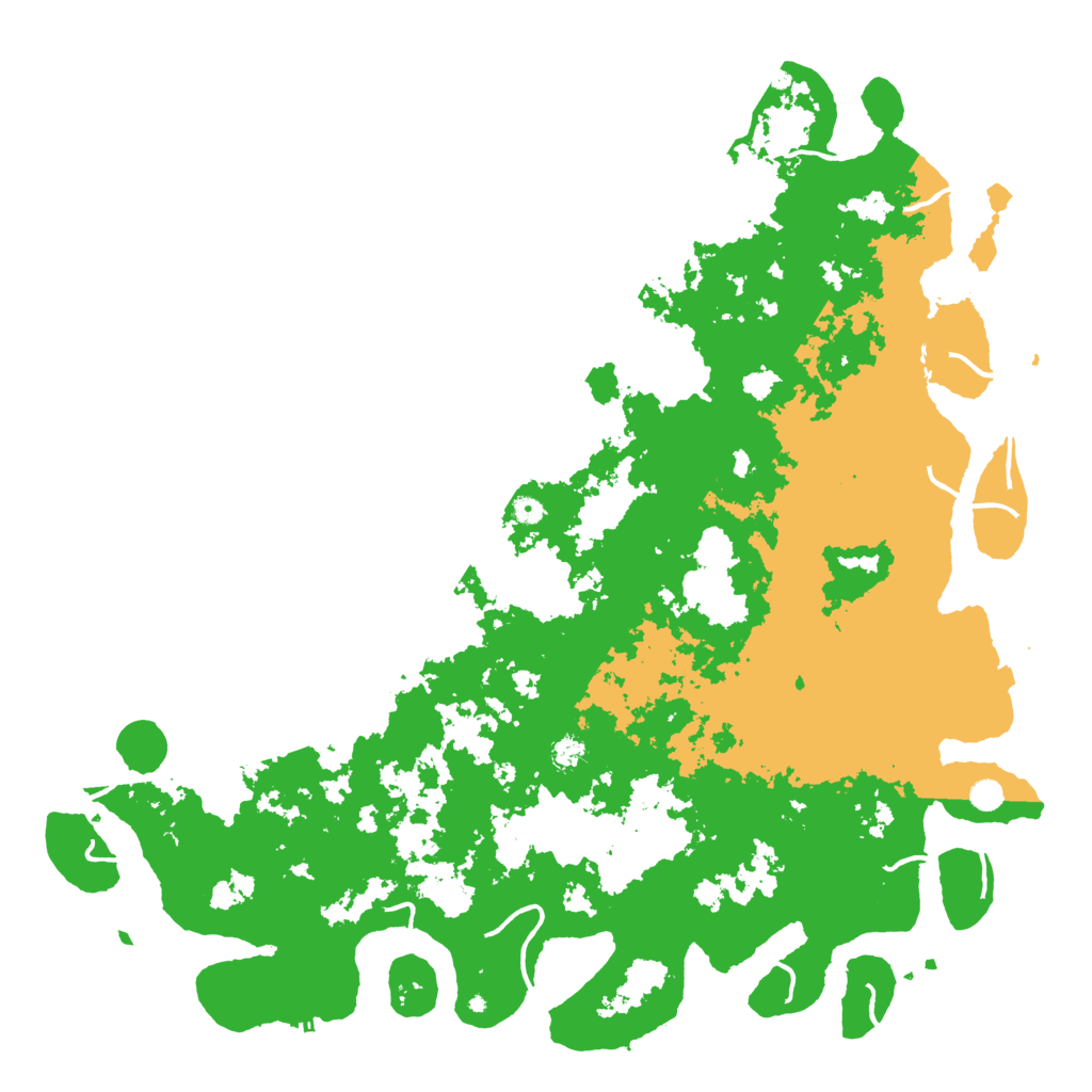 Biome Rust Map: Procedural Map, Size: 6000, Seed: 1009552411