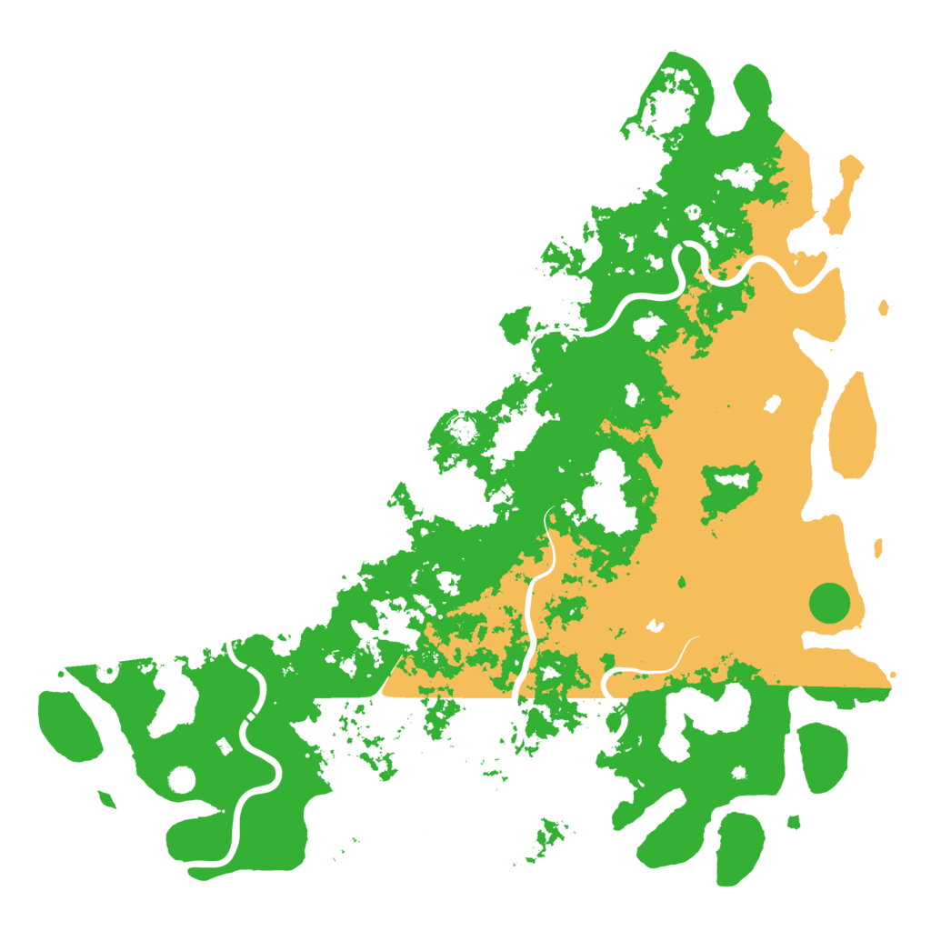 Biome Rust Map: Procedural Map, Size: 6000, Seed: 1009552411