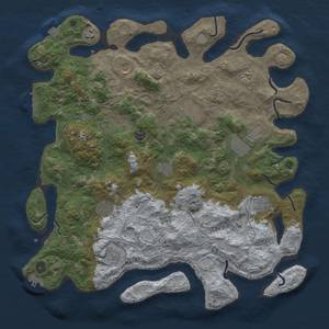 Thumbnail Rust Map: Procedural Map, Size: 4500, Seed: 651736050, 19 Monuments