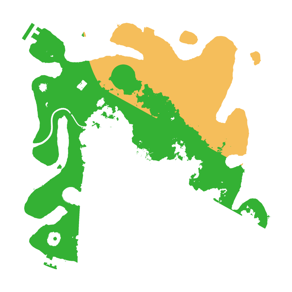 Biome Rust Map: Procedural Map, Size: 3200, Seed: 45987215