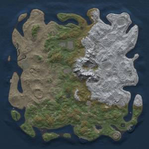 Thumbnail Rust Map: Procedural Map, Size: 5000, Seed: 17762066, 19 Monuments