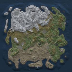 Thumbnail Rust Map: Procedural Map, Size: 4250, Seed: 1145141025, 19 Monuments